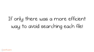 If only there was a more efficient
way to avoid searching each file!
 