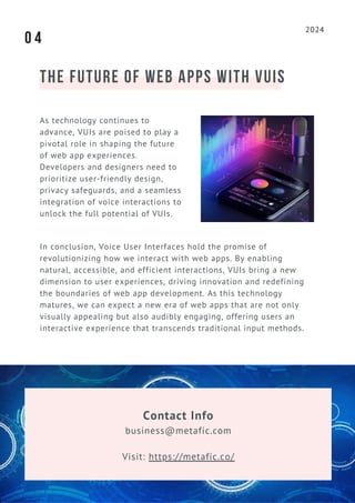 V Ui Explore the Power of Voice User Interfaces (VUIs) in Web Apps | PDF