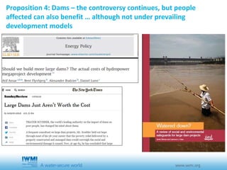 The power of water - Four propositions and a resolution 