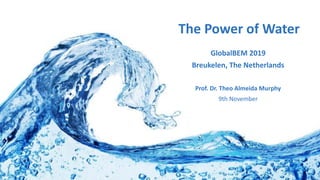 GlobalBEM 2019
Breukelen, The Netherlands
Prof. Dr. Theo Almeida Murphy
9th November
The Power of Water
 