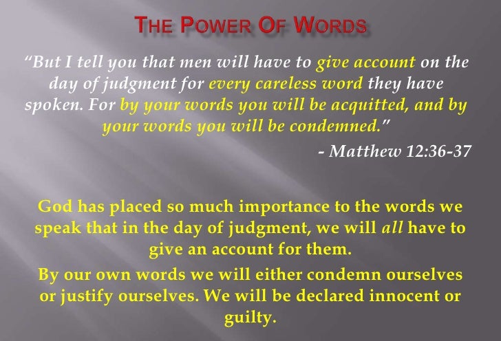 The Power Of Words