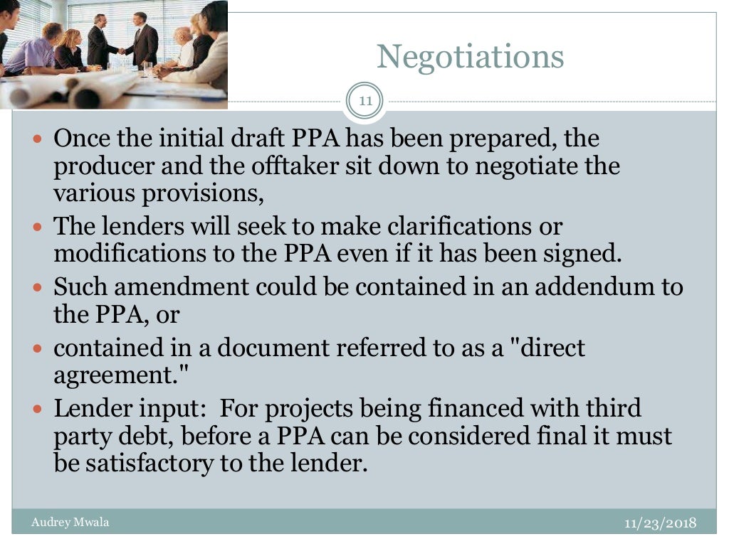 The power purchase agreement (ppa) presentation