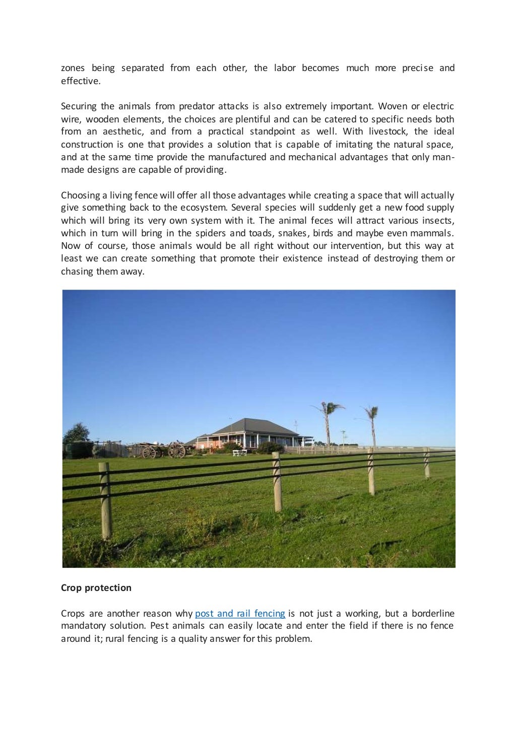 The Practical and Social Advantages Of Rural Fencing