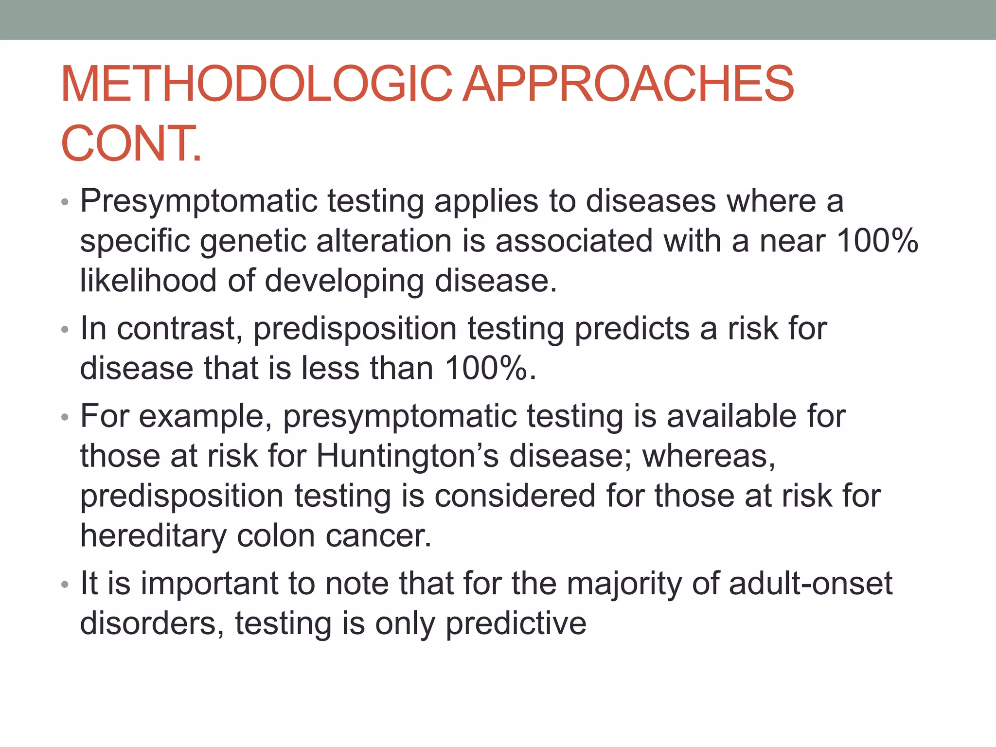 The practice of genetics in clinical medicine | PPTX