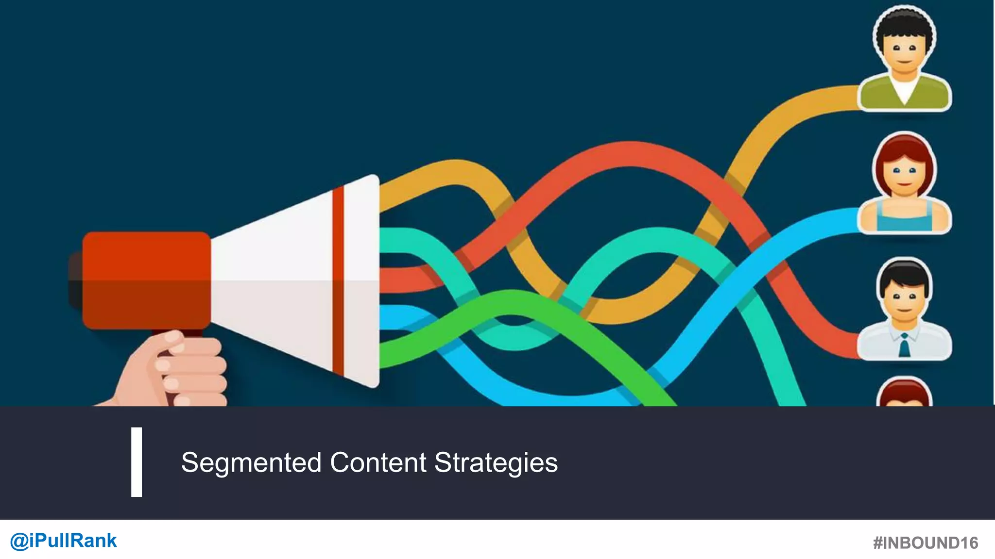 #INBOUND16@iPullRank #INBOUND16
Segmented Content Strategies
 