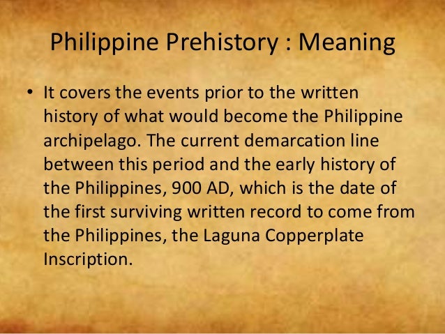Philippine Prehistory