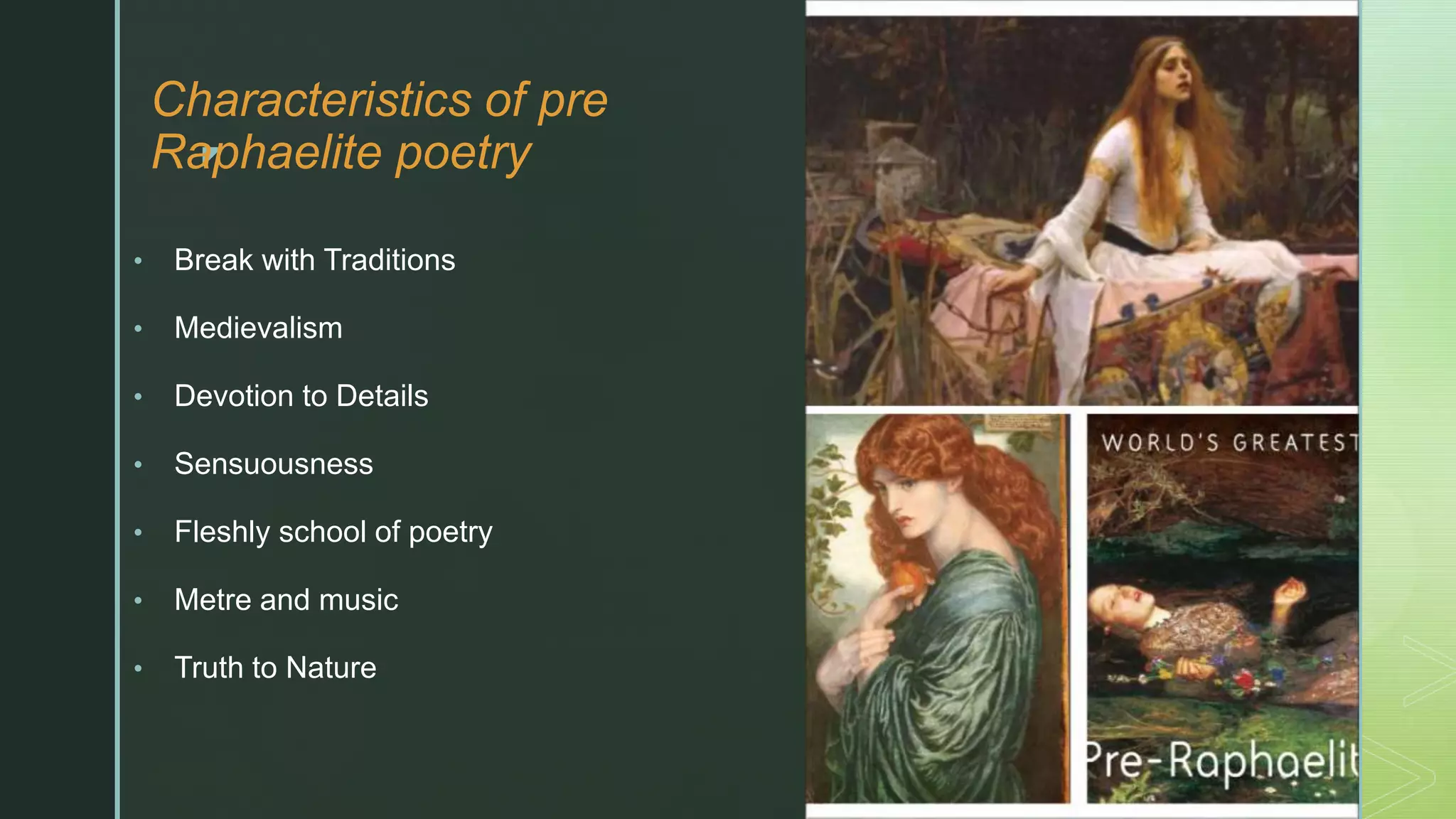 The pre - Raphaelite school of poetry.pptx