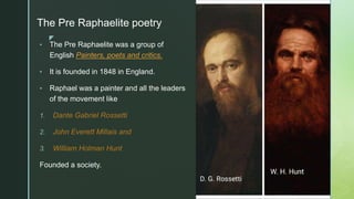 The pre - Raphaelite school of poetry.pptx