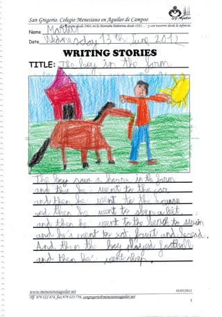 Our story book 2ºB Colegio San Gregorio (Curso 2011/2012)