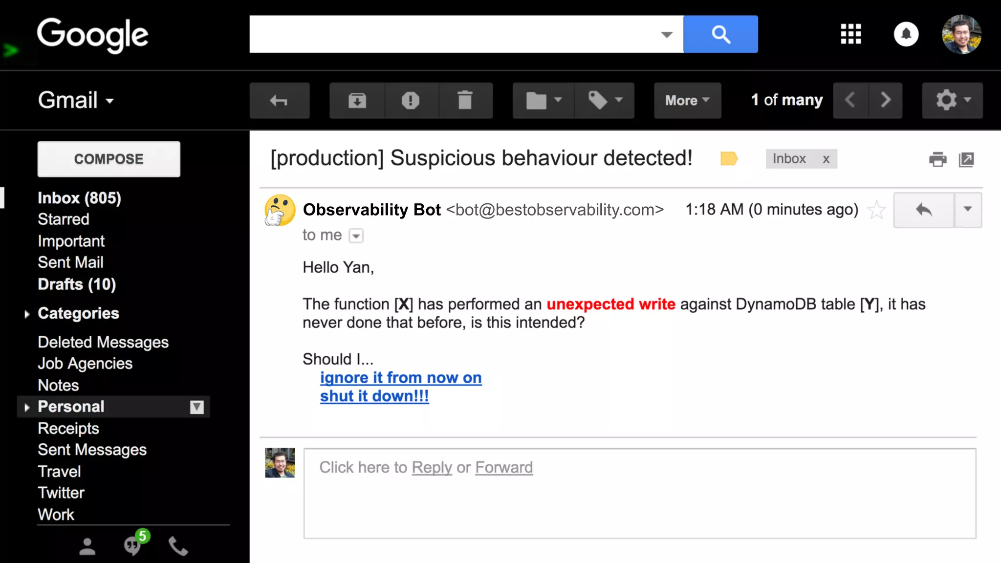 Observability Bot <bot@bestobservability.com>
 