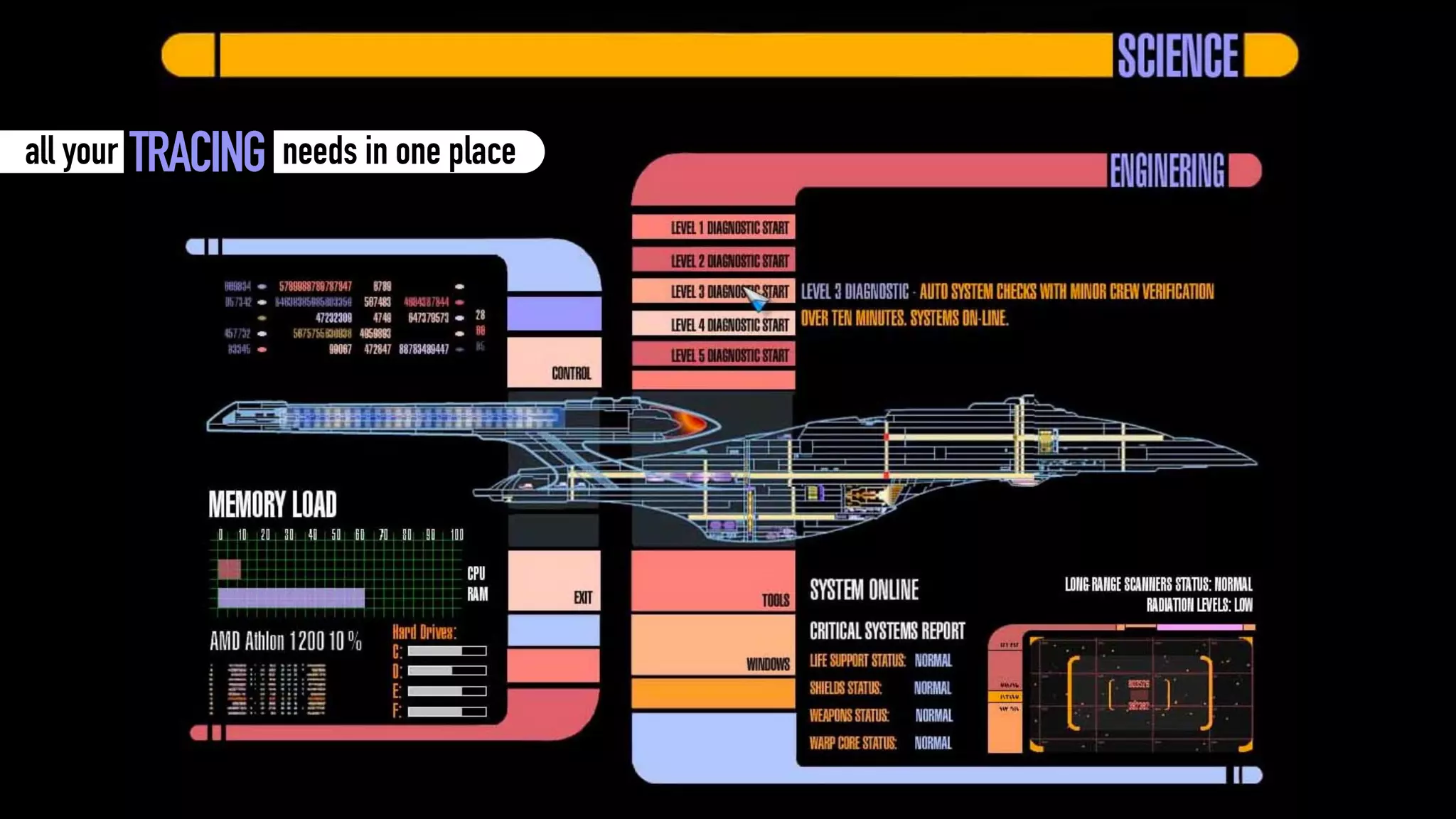 all your needs in one placeTRACING
 