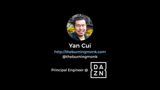 Yan Cui
http://theburningmonk.com
@theburningmonk
Principal Engineer @
 