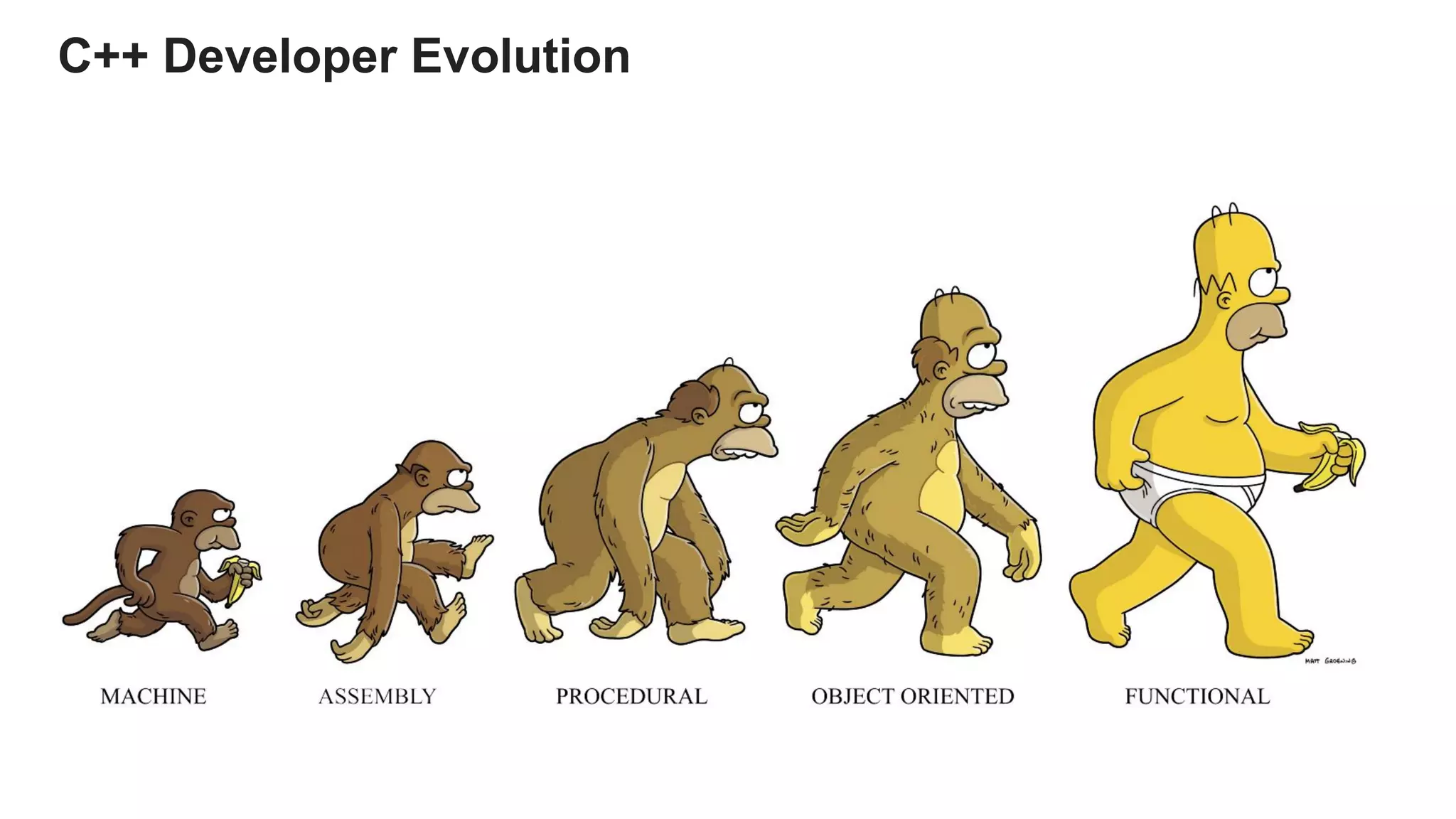 C++ Developer Evolution
 