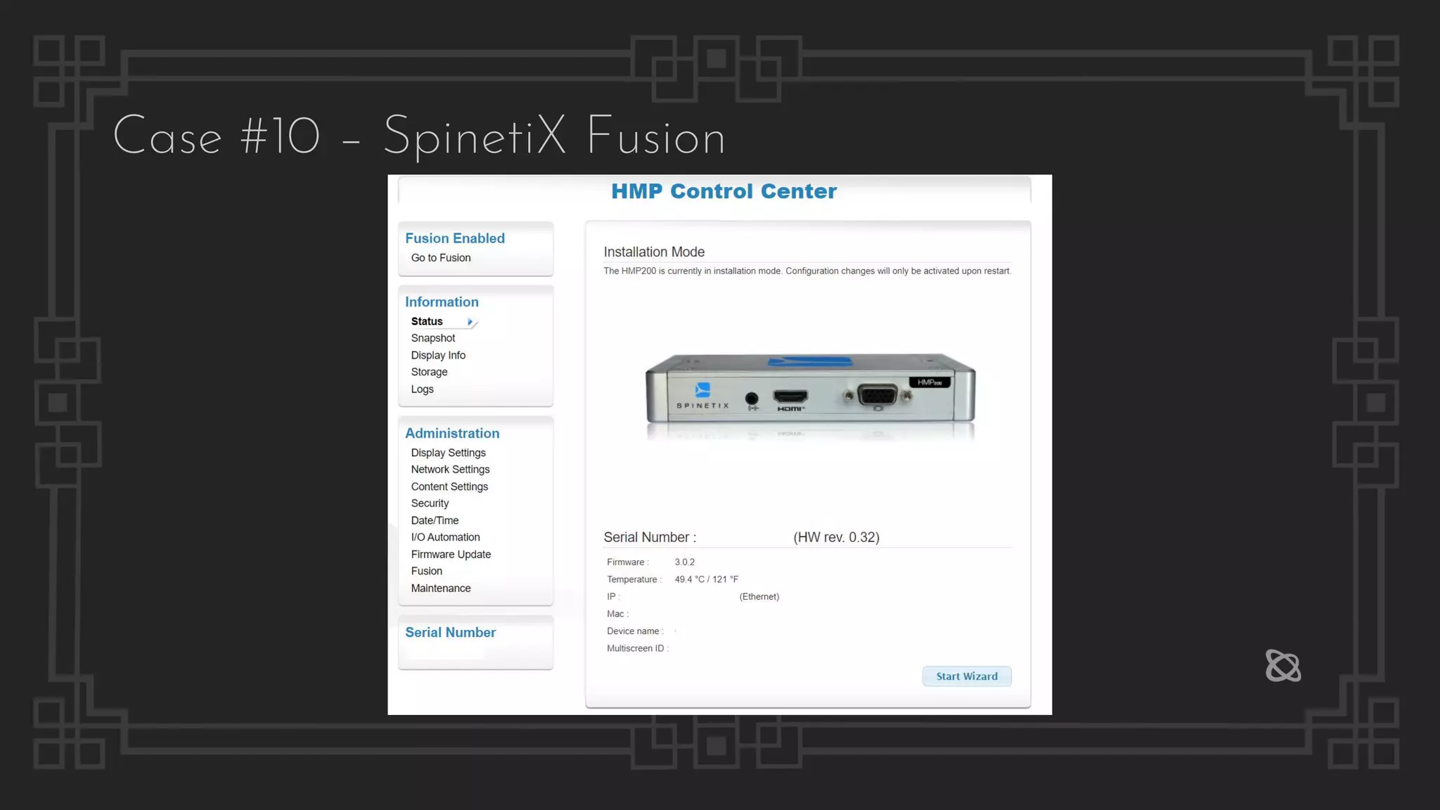 Case #10 – SpinetiX Fusion
 