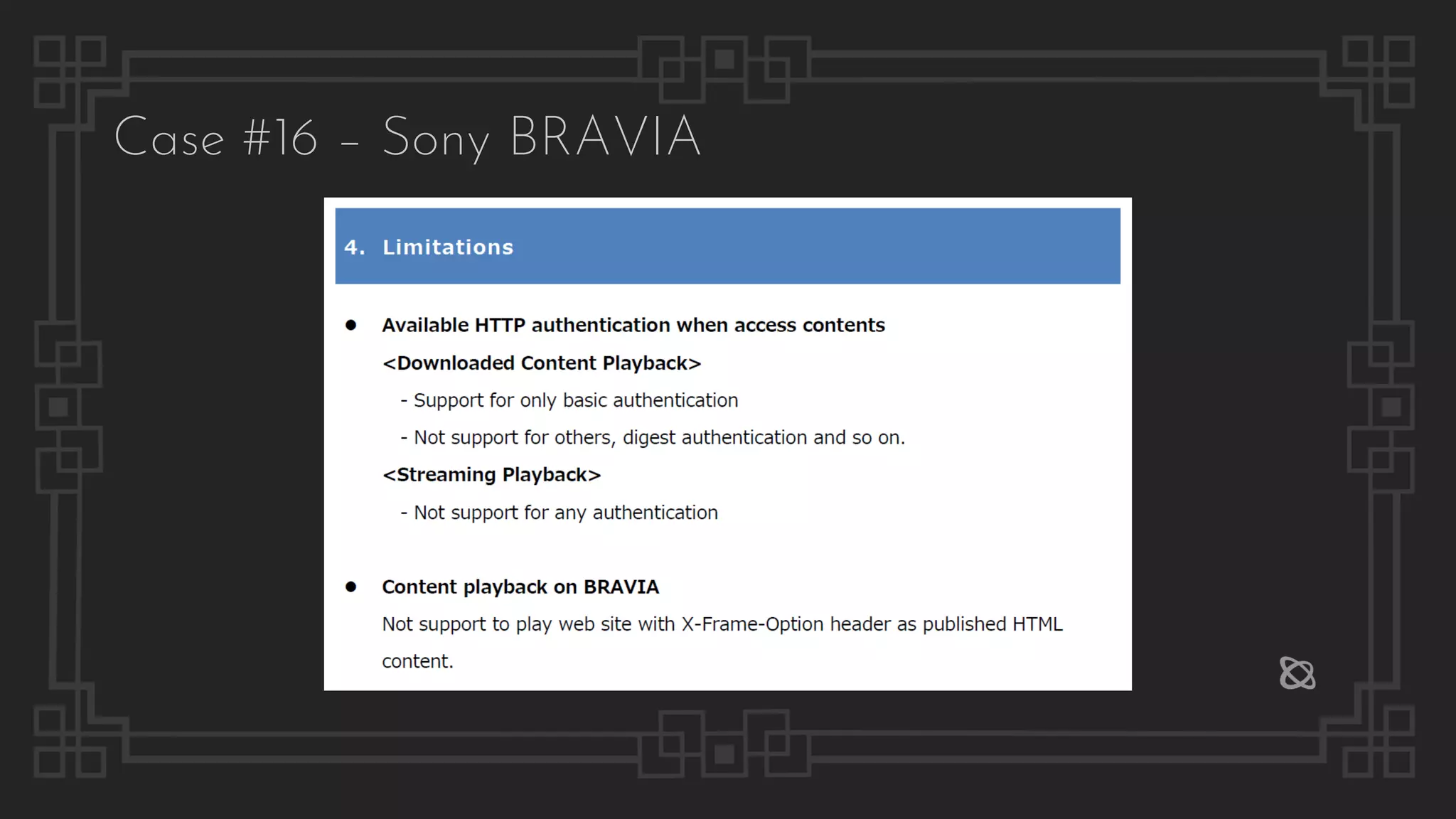 Case #16 – Sony BRAVIA
 