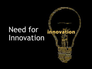 Need for
Innovation

 