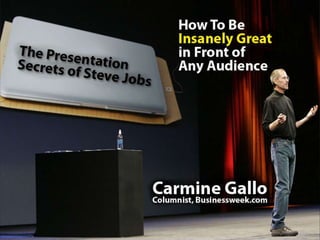 The Presentation Secrets Of Steve Jobs