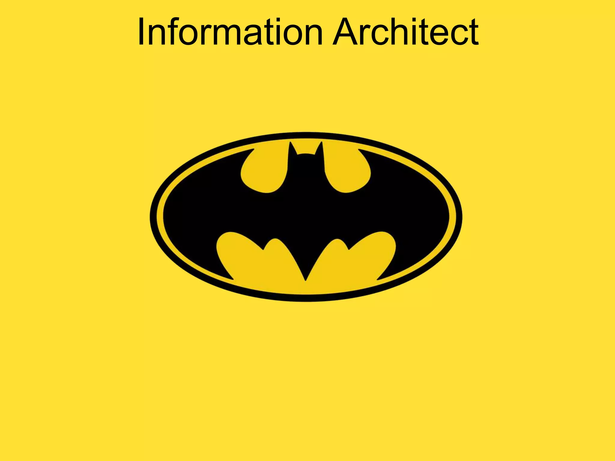 Information Architect

 