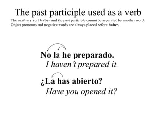 The present perfect indicative | PPTX