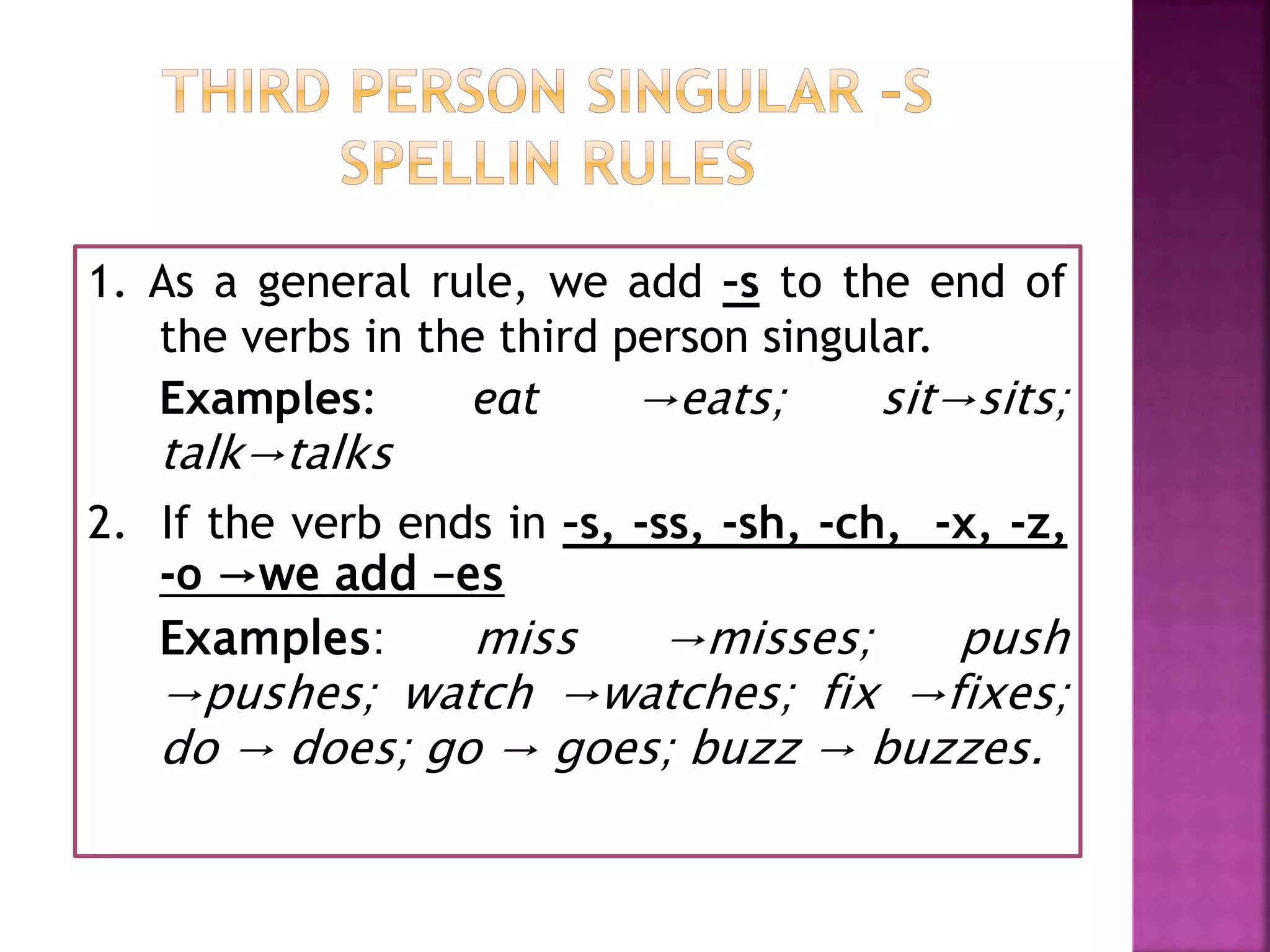 The Present Simple Tense .ppt