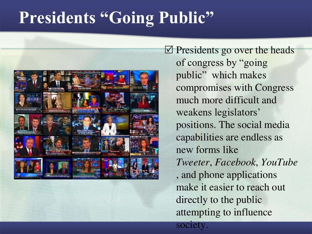 Presidents “Going Public” Presidents