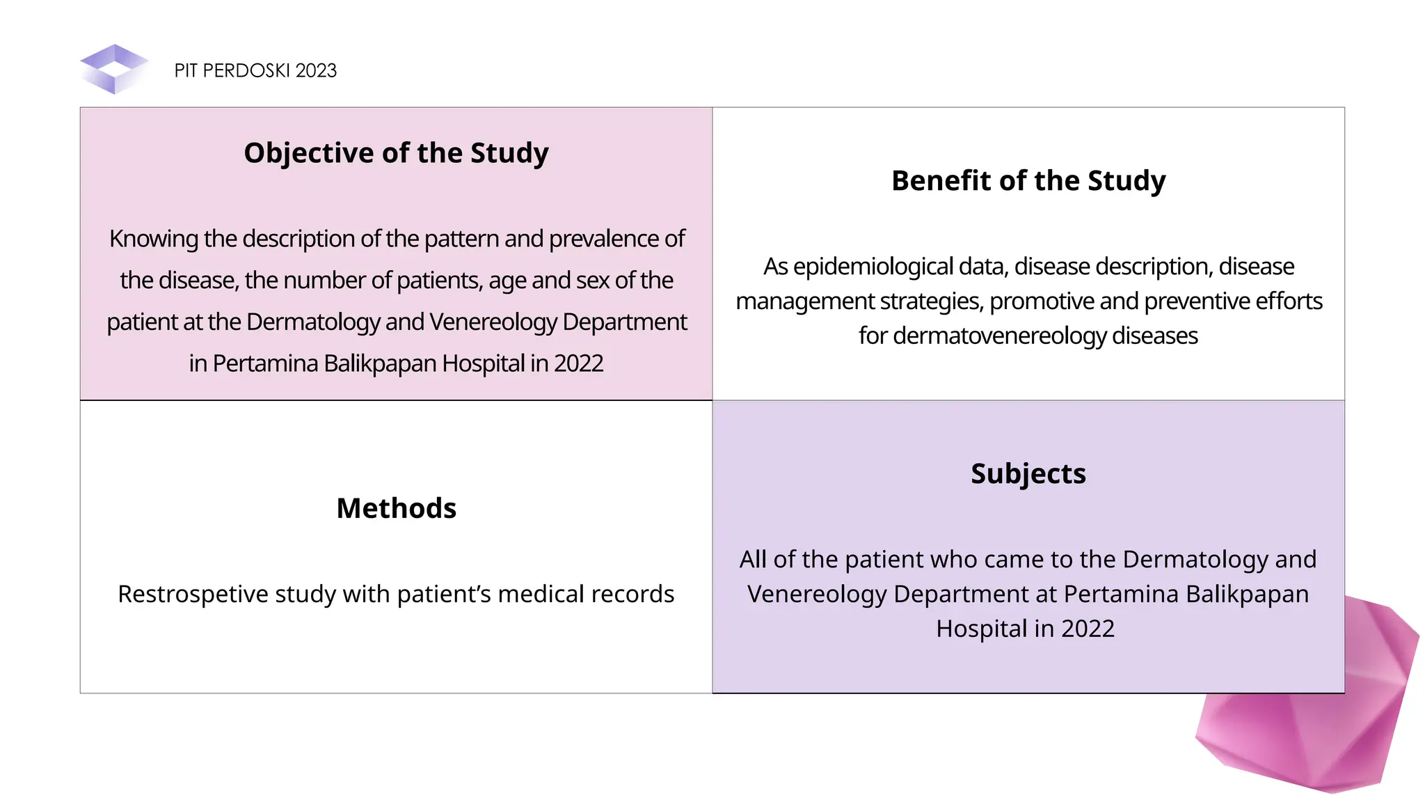 The Prevalence of diseases at Dermatology and Venereology Departement ...