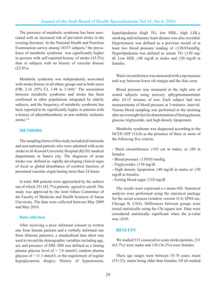 the prevalence of metabolic syndrome in stroke ( published ) (2).pdf