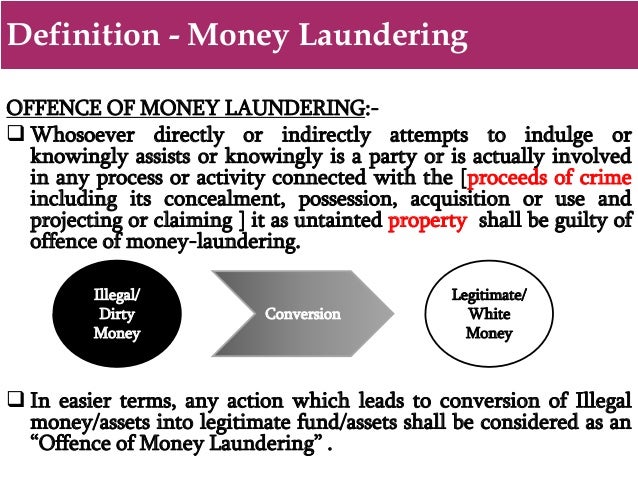 Prevention Of Money Laundering Act 2002 Gurukul Kendra