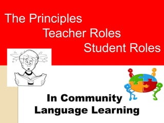The Principles
Teacher Roles
Student Roles

In Community
Language Learning

 