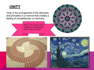 The principles and elements of art