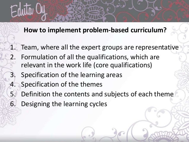 The Principles and the Cycle of Problem-based Learning