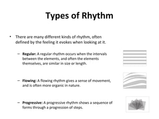Types Of Rhythm In Design The principles of design | PPT