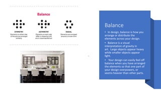 The principles of design. | PPTX
