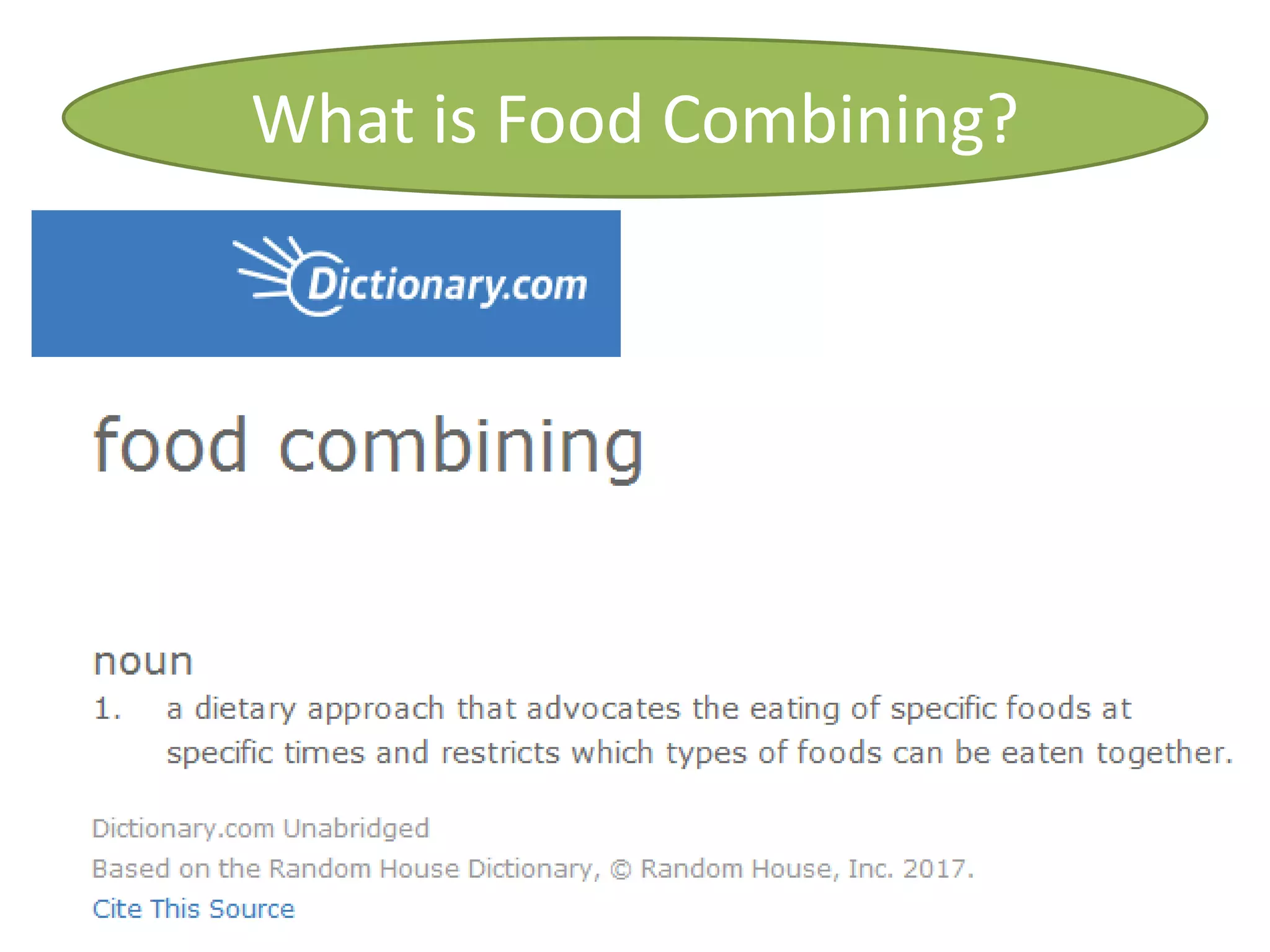 The principles of food combining | PPTX | Nutrition | Healthy Living