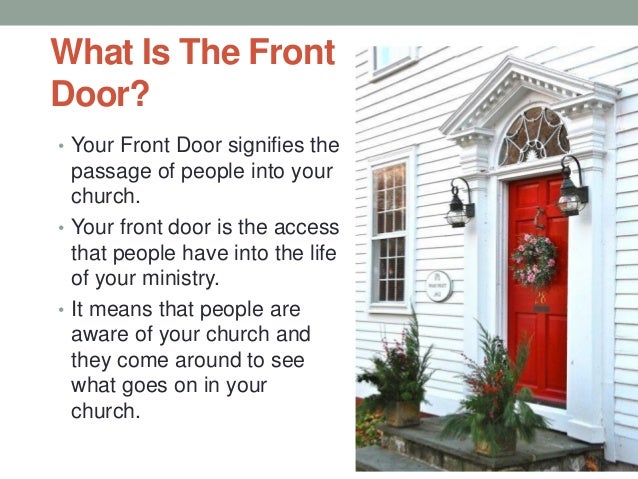 The Principles Of Front And Back Doors In Your Church