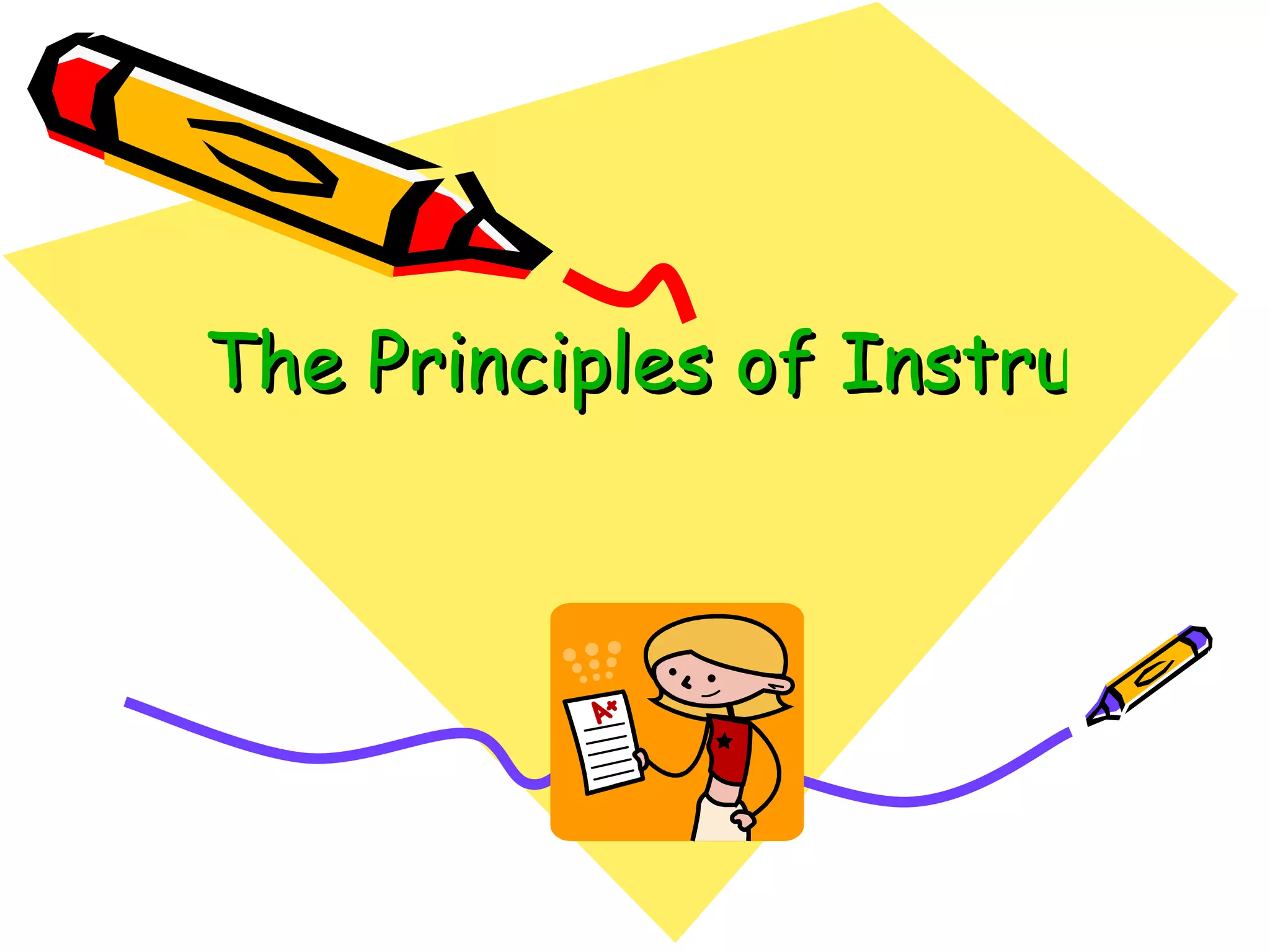 The Principles of Instructional Design   