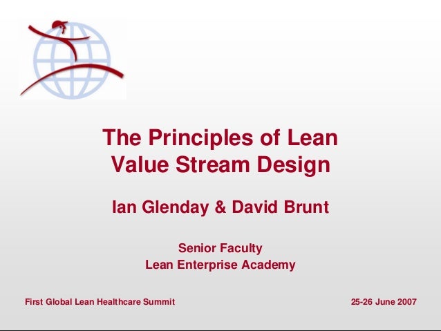 Principles Of Design Value : The principles of lean value stream design