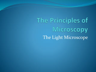The Light Microscope
 