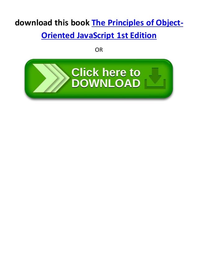 The Principles Of Object Oriented Java Script 1st Edition Pdf Ebook F