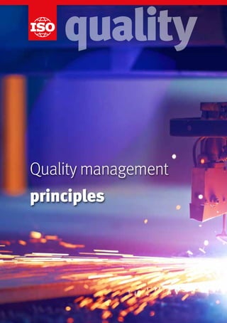 quality
Quality management
principles
 