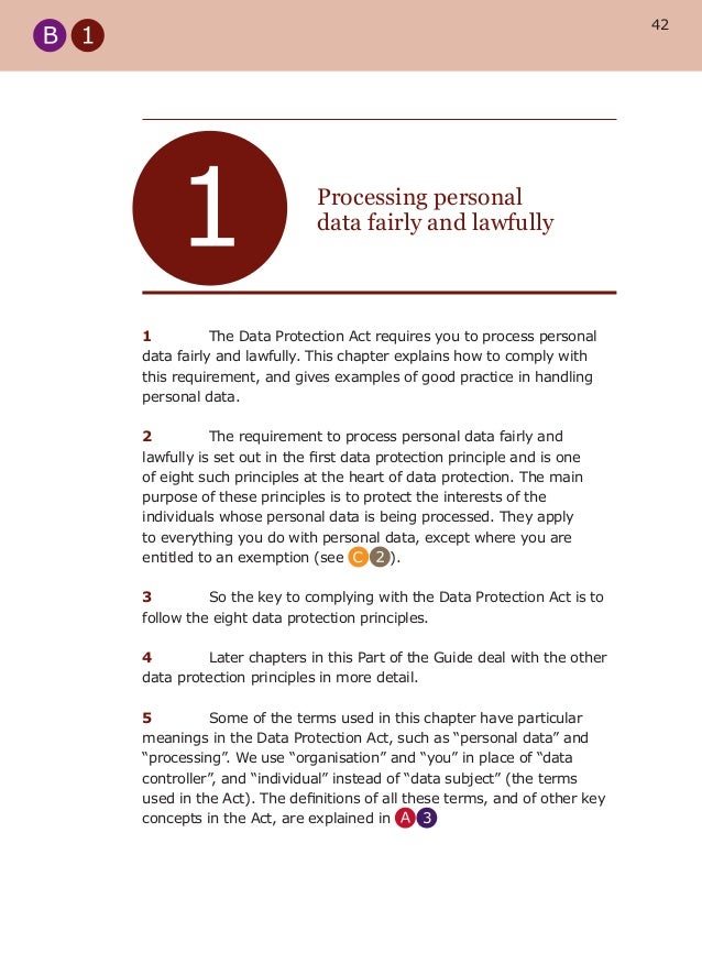 The principles of the Data Protection Act in detail - uk