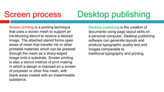 The print industry | PPTX