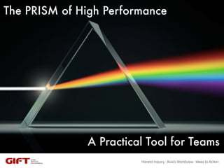 A Practical Tool for Teams
The PRISM of High Performance
 