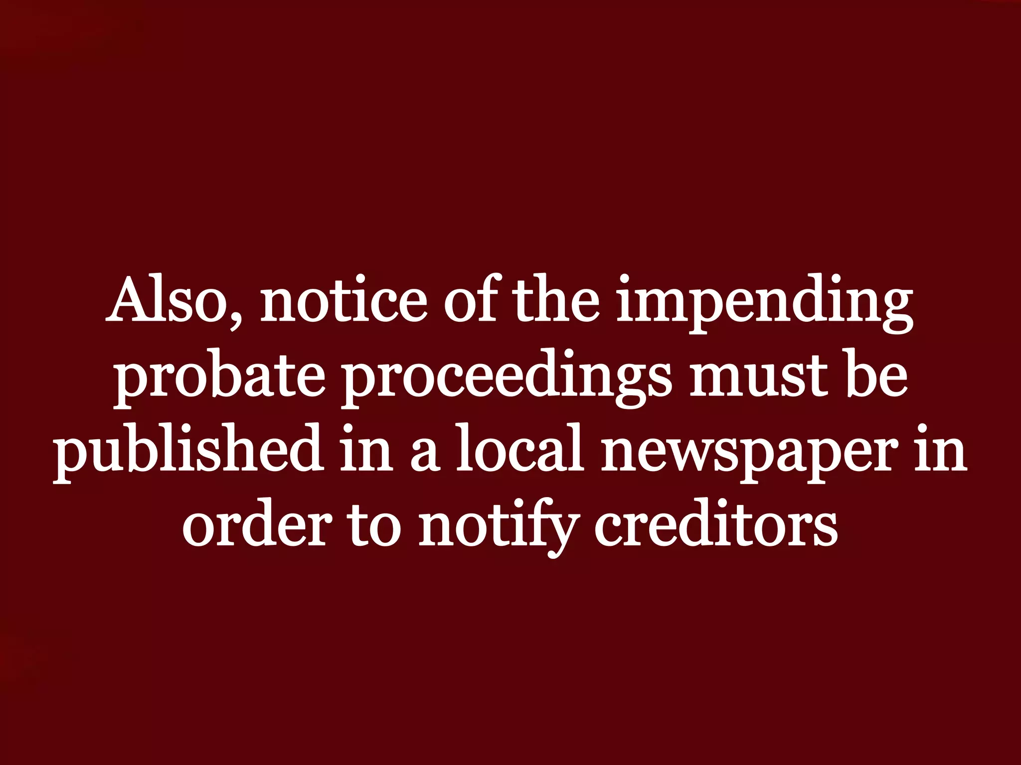 The Probate Process in Arkansas