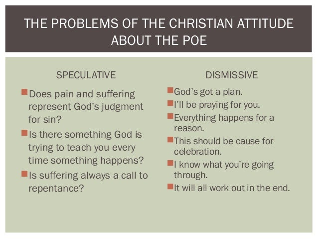 The Philosophical Problem Of Evil