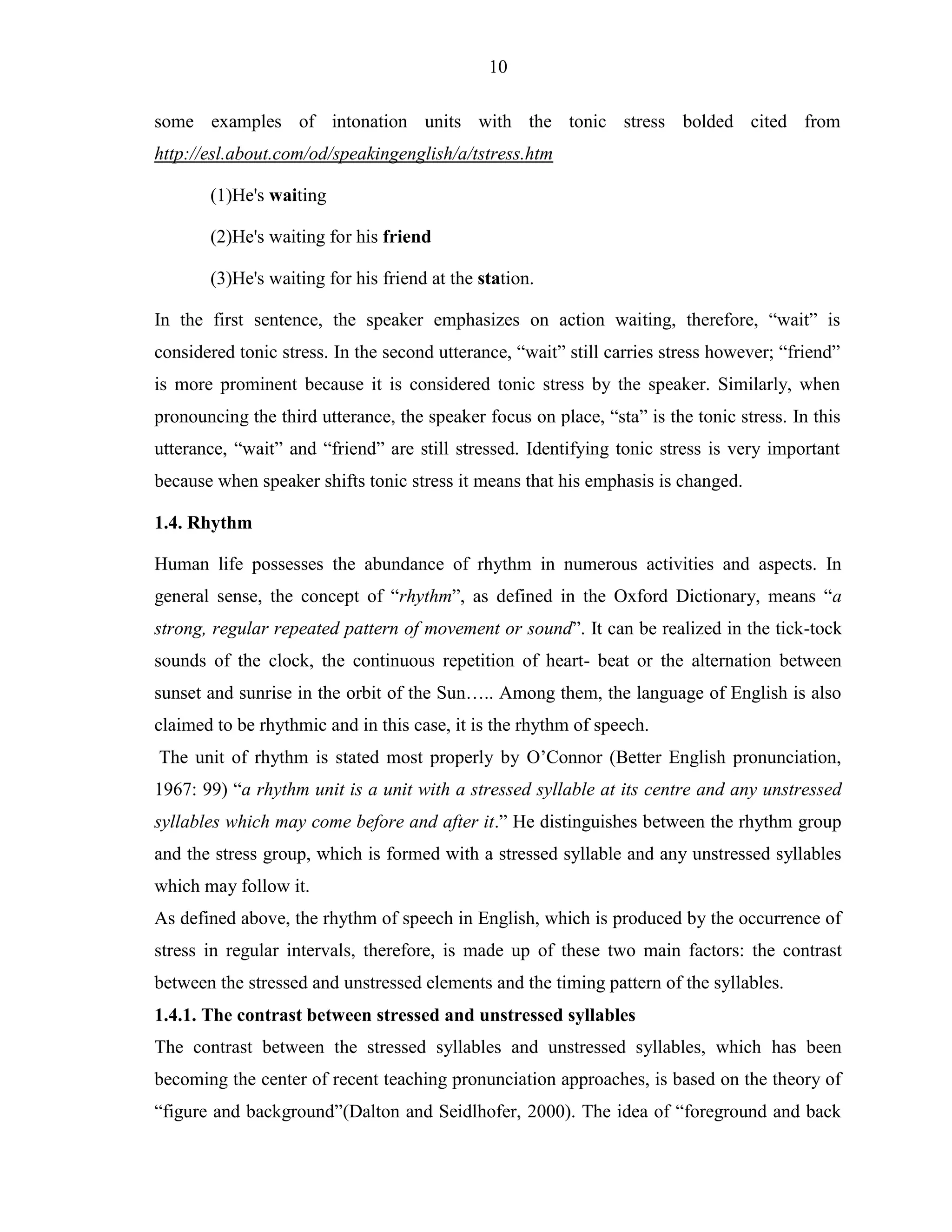 The problems in learning English intonation of 11th form students at ...