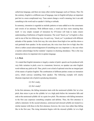 The problems in learning English intonation of 11th form students at ...