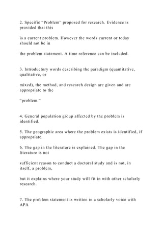 Introduction To The Problem Statement Apa The Problem Statement By Dr. Marilyn Simon Find this a.docx
