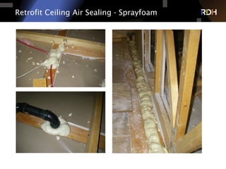 Retrofit Ceiling Air Sealing - Sprayfoam
 
