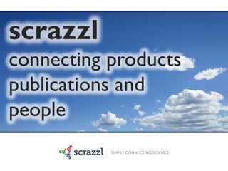 scrazzl
connecting products
publications and
people
 